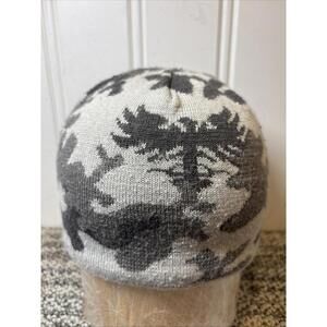 BULA CAMO Knit Beanie Gray Soft Warm Winter Hat Skull Cap One Size Great Shape